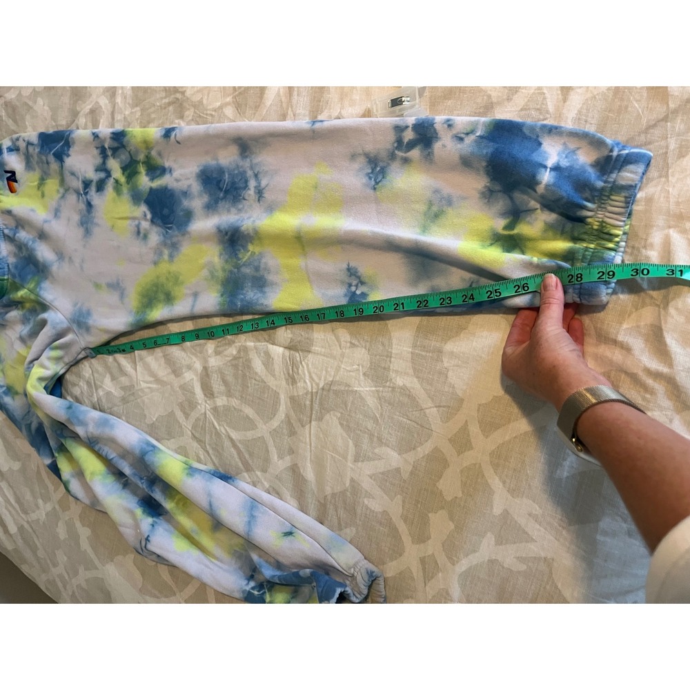 Aviator Nation Blue Yellow Tie Dye Zip Hoodie and Joggers Set Large - Picture 5 of 9